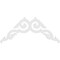 Ekena Millwork Pitch Rotherham Architectural Grade PVC Gable Pediment, 48"W x 24"H x 1"P (12/12) GPP048X024X100ROT - alternate 2